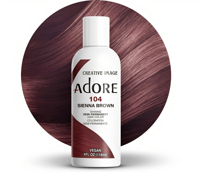 Adore Sienna Brown Hair Color 4oz #104