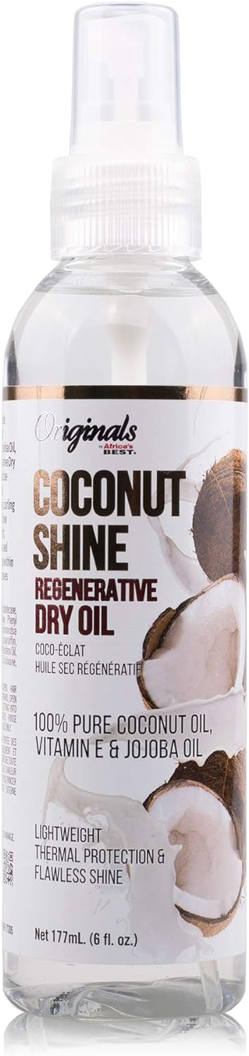 Africa Best Coconut Shine Regenerative Dry Oil 6oz