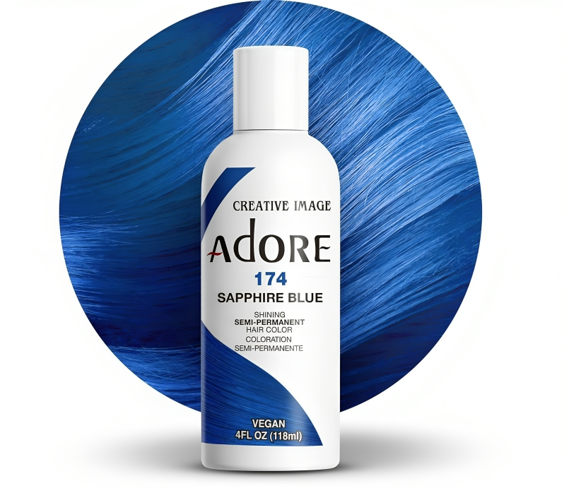 Adore Sapphire Blue Hair Color 4oz #174