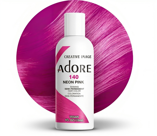 Adore Neon Pink Hair Color 4oz #140