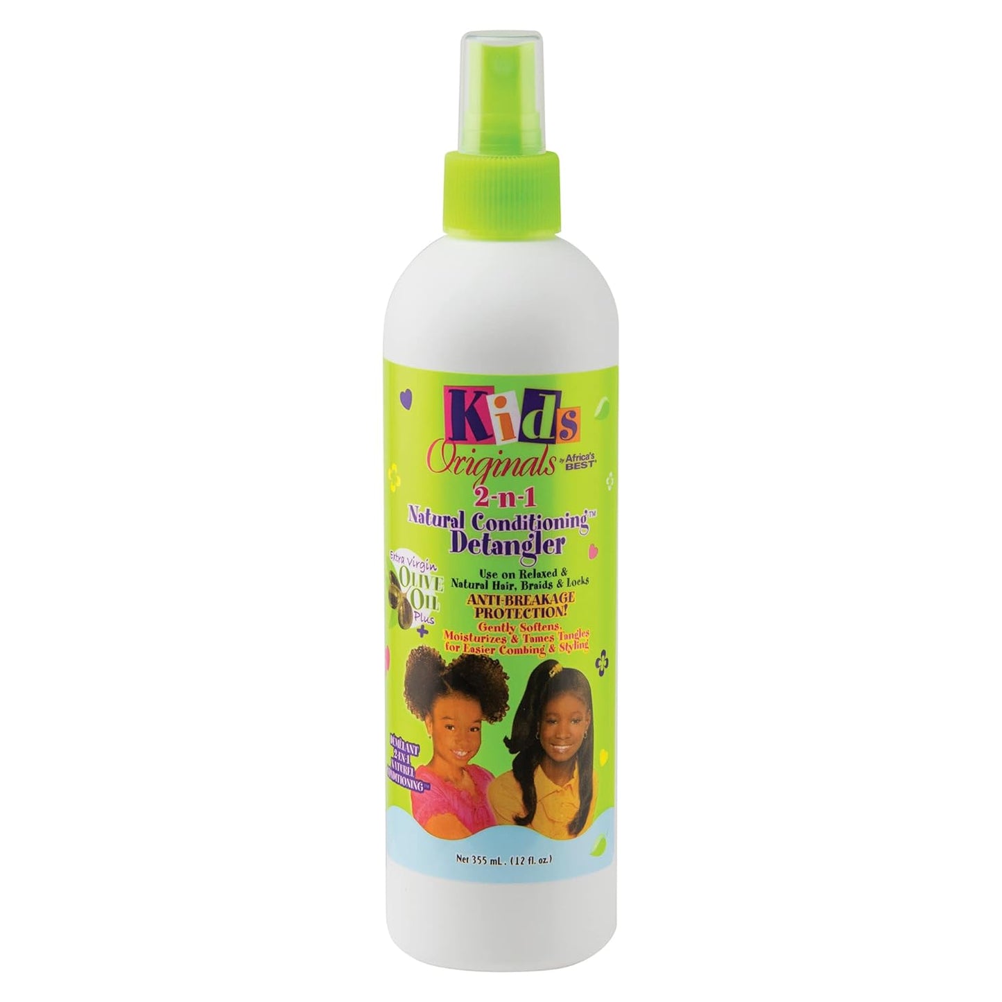 Africa Best Kids Org Olive Oil 2 In 1 Detangler 12oz