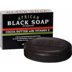 Madina African Black Soap W Cocoa Butter 3.5oz