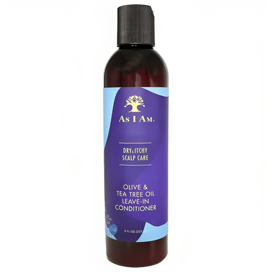 As I Am Dry & Itchy Scalp Care Olive & Tea Oil Leave In Conditioner 8oz