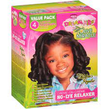 African Pride Dream Kids Olive Miracle No Lye Relaxer Kit Regular
