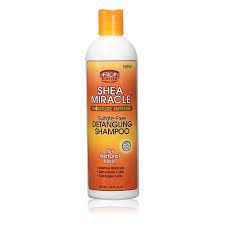 African Pride Shea Butter Miracle Detangling Shampoo 12oz