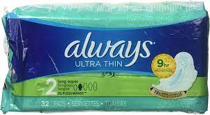 Always Pads Ultra Thin Long Super 32